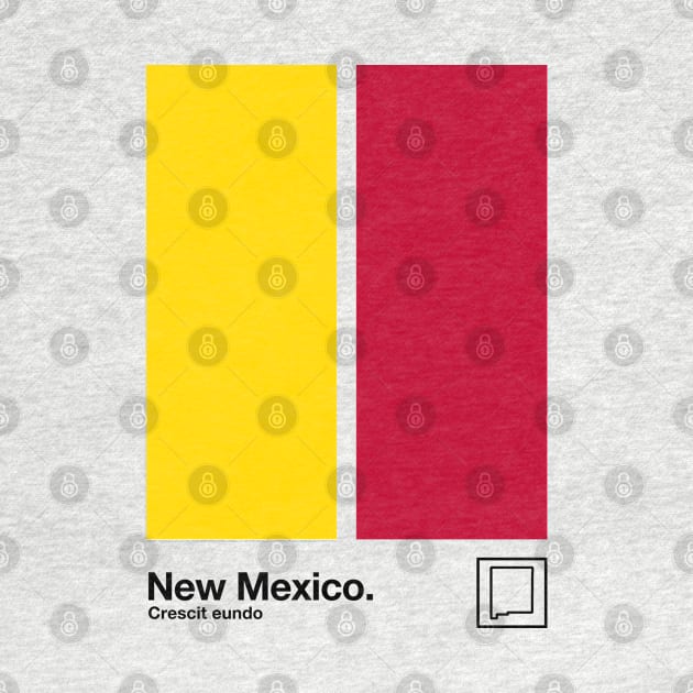 New Mexico  // Original Minimalist Artwork Poster Design by DankFutura